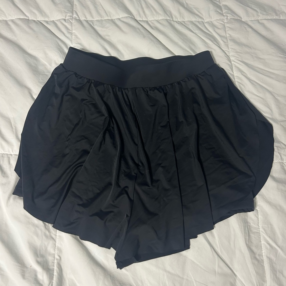 NY Collection Black Skorts with Elastic Waistband NWOT
